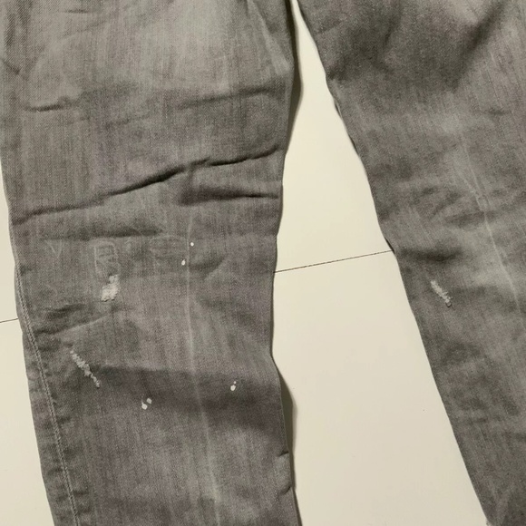 Dsquared2 Dsquared Super Skinny Cropped Gray Denim Destressed Jeans Italy 40 - Picture 10 of 10